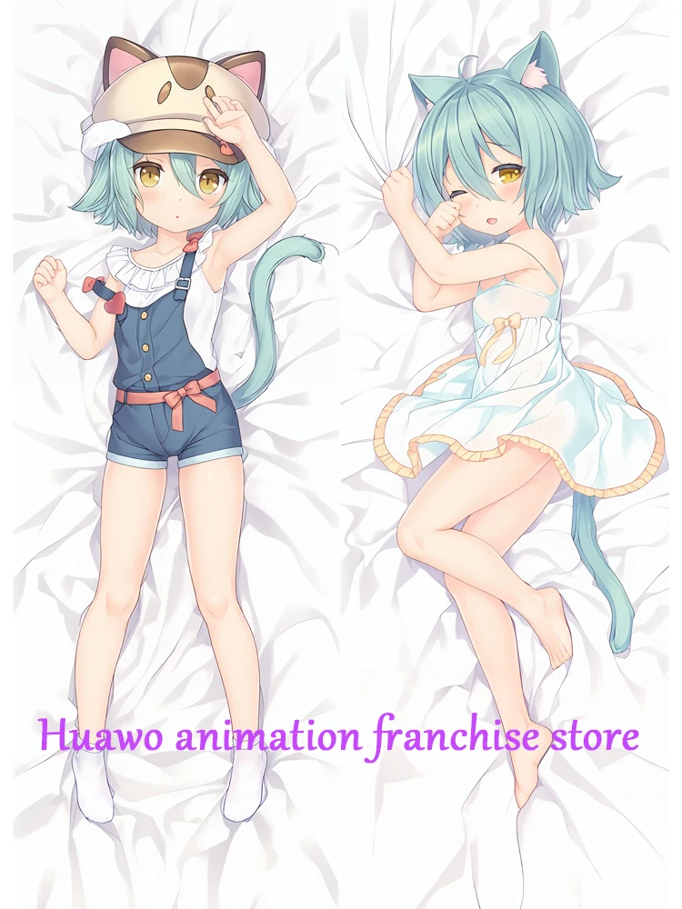 

Anime Dakimakura Pillow Nekopara Cacao 2-Side Print Pillowcase Hugging Body Cushion Cover Otaku Waifu