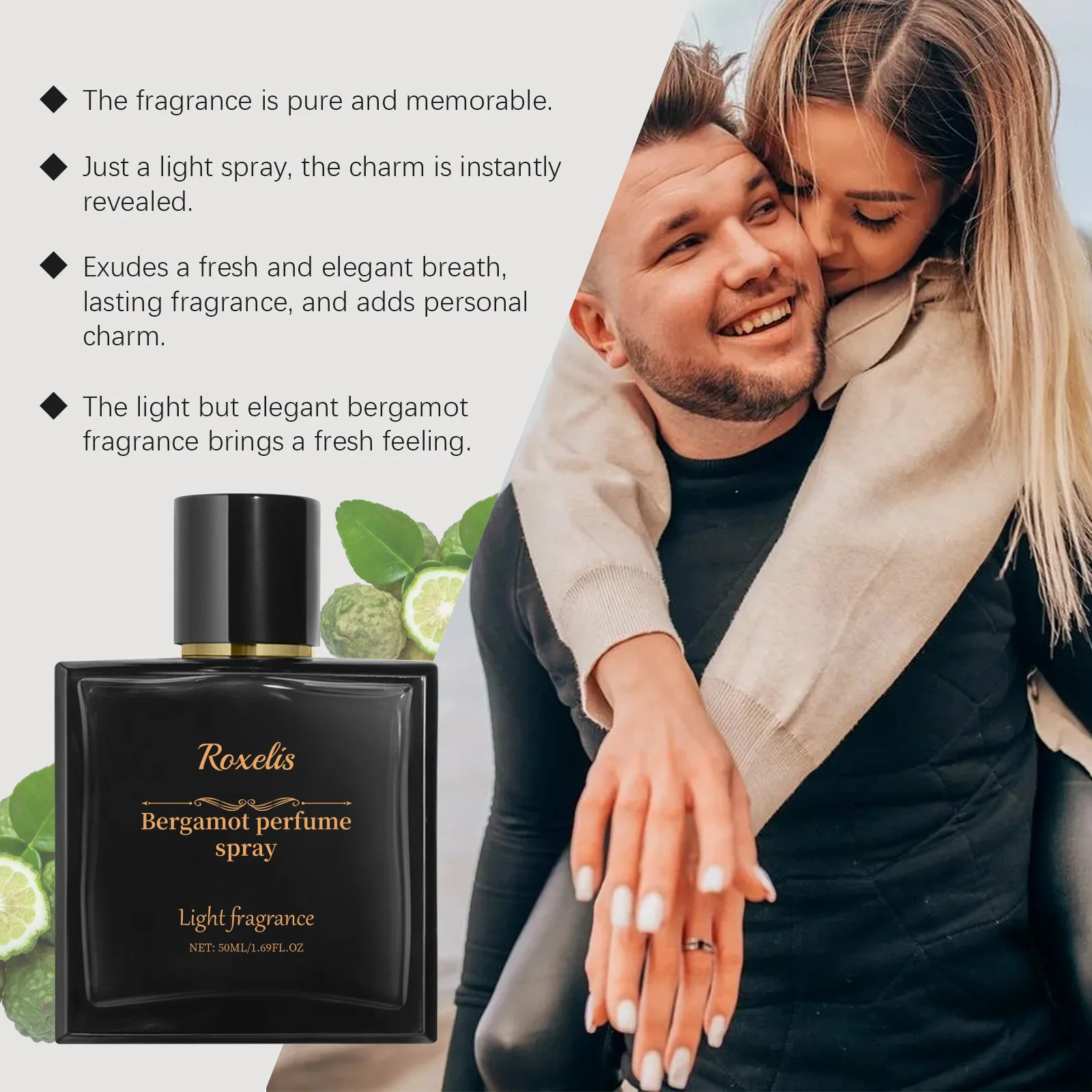 Roxelis 50ml Cologne Pheromone Perfume Bergamot Amber Wood Dating Long Lasting Fragrance Floral Scent Flirting Men Perfume Mist_voghion.com
