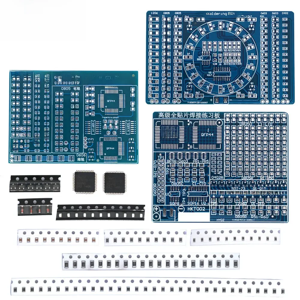 Części zamienne zaawansowane Full-Chip lutowania karty do ćwiczeń elementów elektronicznych DIY zestaw do produkcji — zdjęcie 2