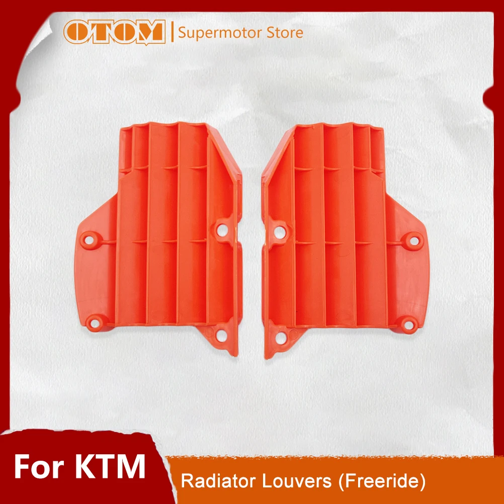 OTOM Motorcycle Radiator Louvers Water Tank Protector Guard Cover For KTM Freeride250F Freeride250R Freeride350 Pit Dirt Bikes