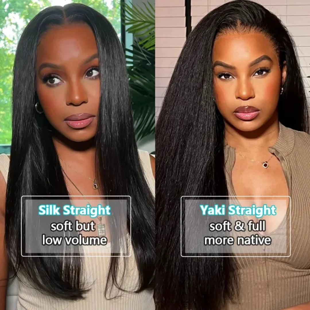 Kinky Straight Wig 360Lace Front Wig Pre Plucked Natural Black Brazilian Virgin Human Hair 13x4 Lace Frontal Human Hair