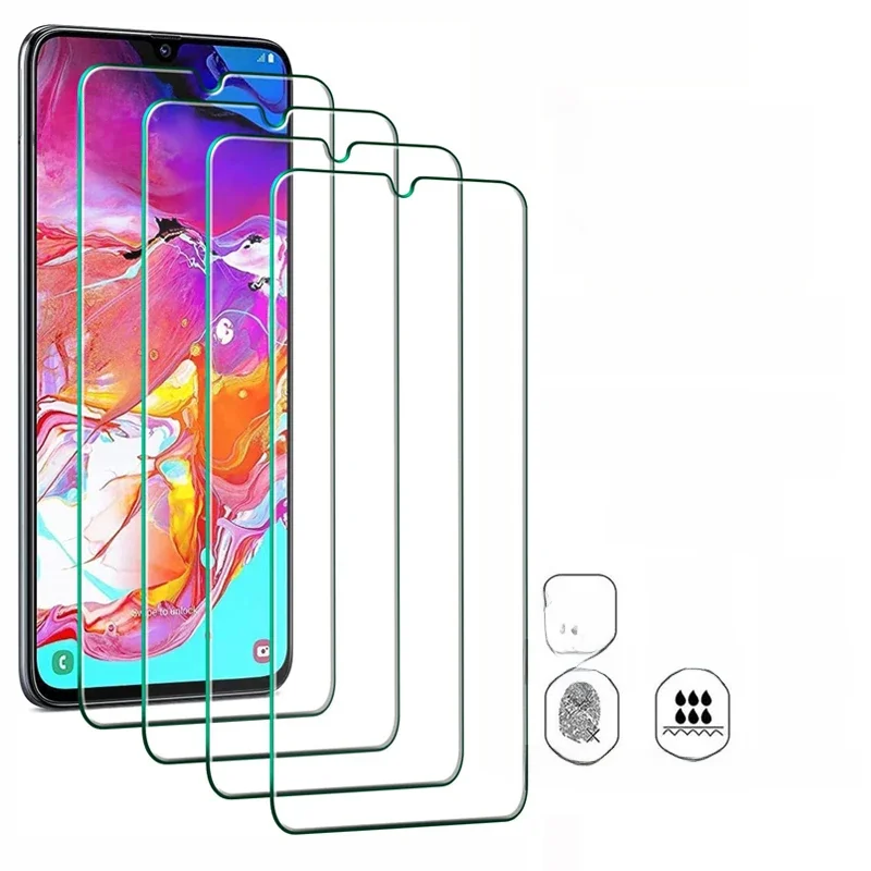 4 pçs vidro temperado para samsung galaxy a10 a20 a20e a30 a40 a50 a50s a60 a70 a11 a21 a31 a41 a51