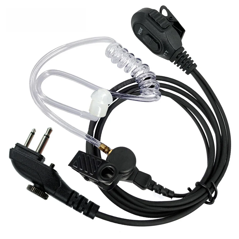 Fone de ouvido VOX Air Tube Mic, Walkie Talkie, Rádio TC-500, TC-518, TC-580, TC-446S, TC-600,
