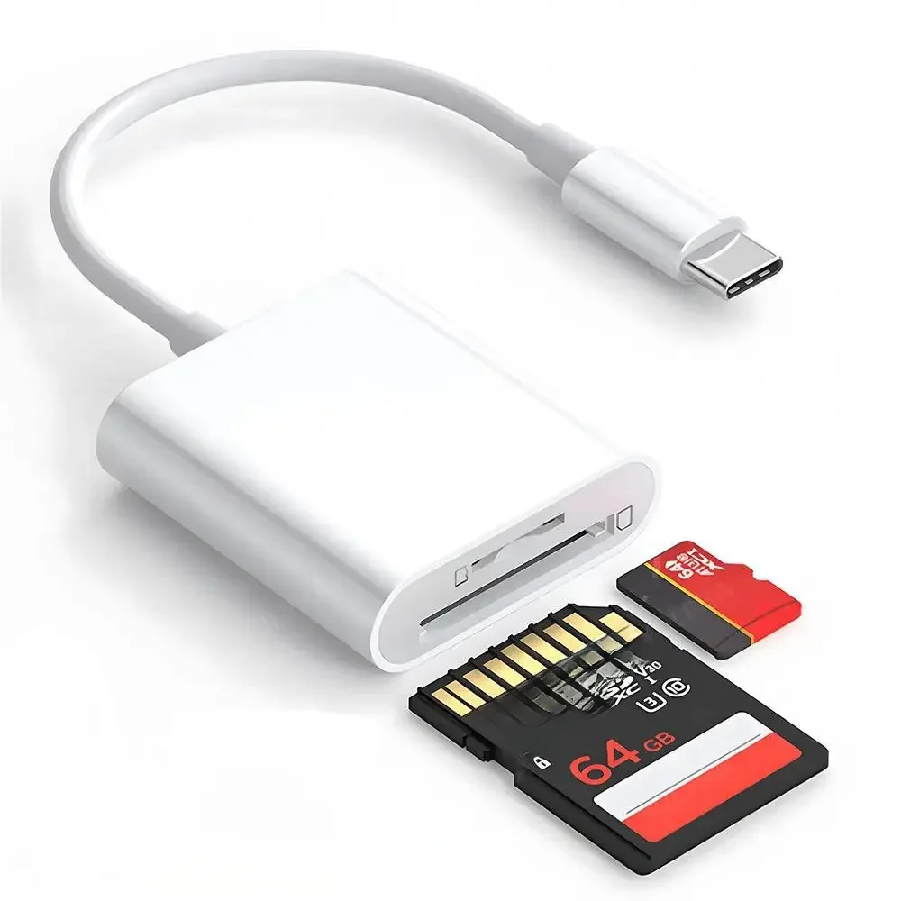 Lecteur de carte OTG type-c 2 en 1, adaptateur de carte de stockage SD TF adapté aux ordinateurs portables Huawei Millet, plusieurs lecteurs de cartes intelligentes