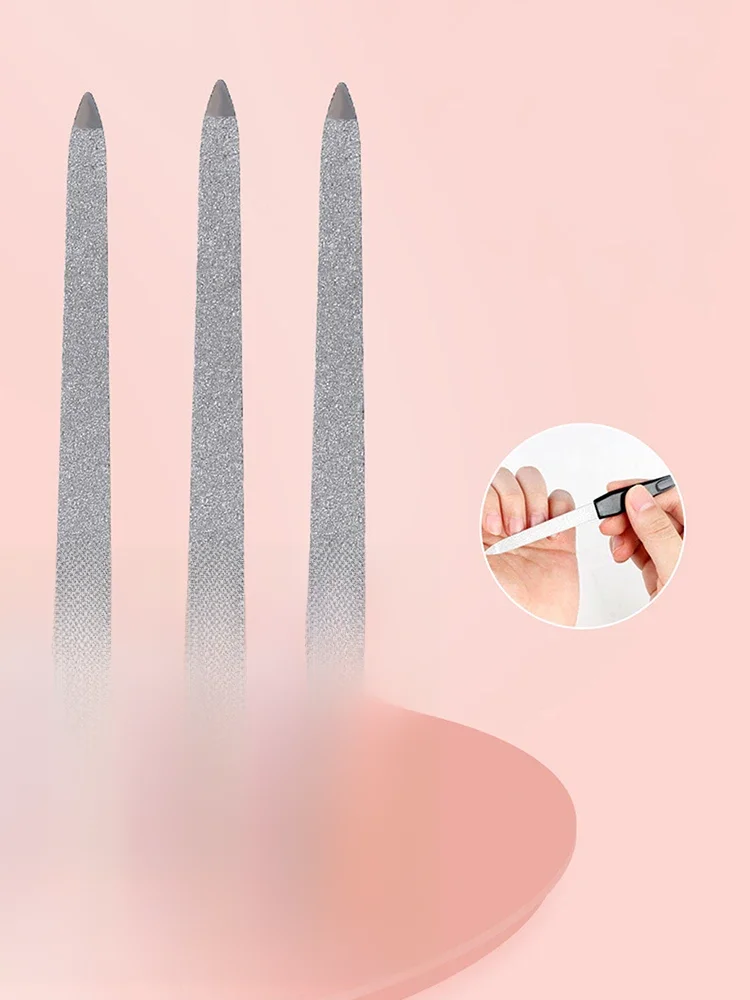 3-delige professionele dubbelzijdige nagelvijlen - perfect voor thuis en salonmanicure en pedicure! - afbeelding 2