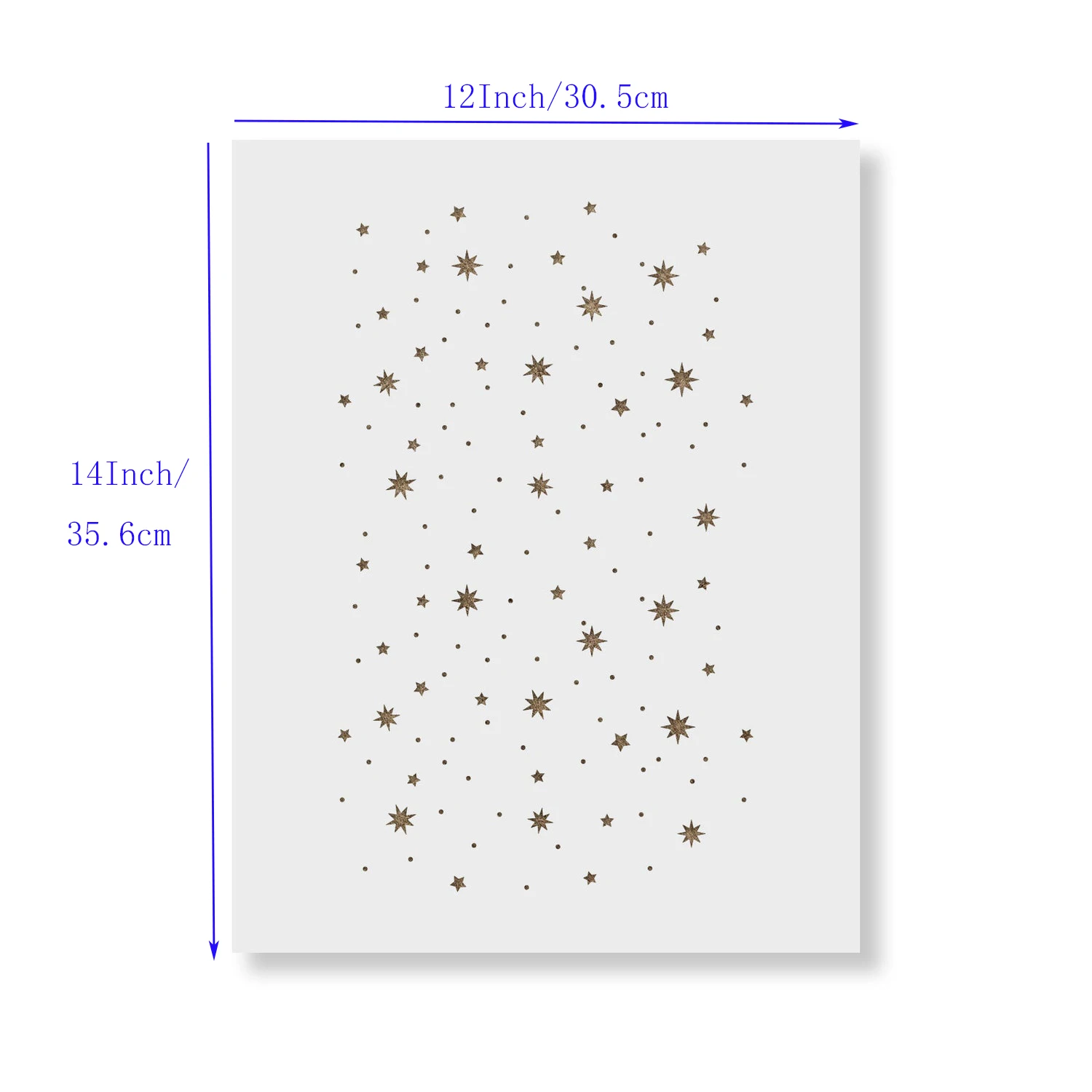 Plastic Reusable Washable Twinkle Stars Stencil for DIY Painting Kids Room Template Tool