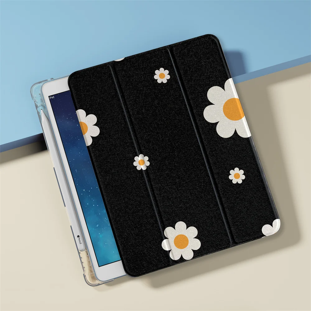 Simple Flower Cases For iPad Air 2025 Pro 11 inch 2024 iPad Air 5/4 10.9 10th 10.2 9.7 inch Air3 10.5 mini 6/5/4th Cover Cases