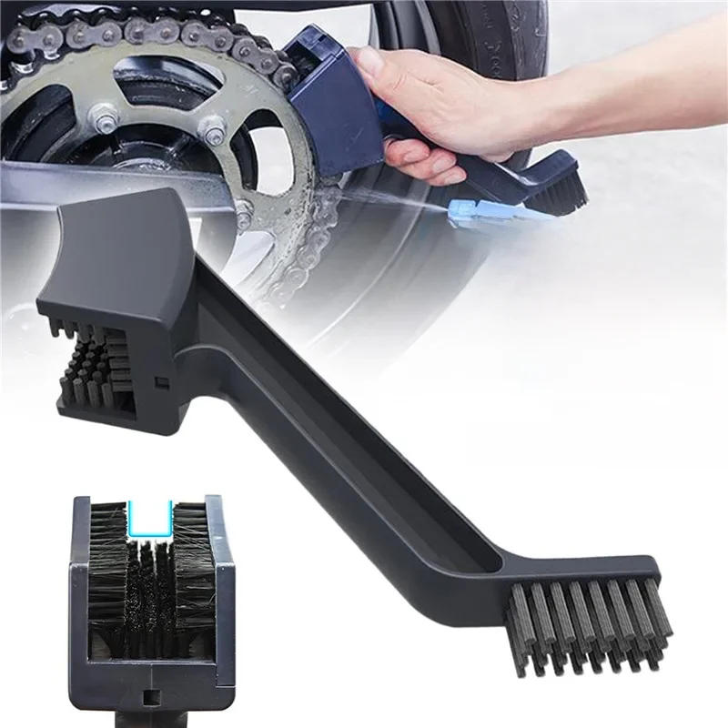 AliExpress Universal Gear Chain Cleaner Brush Motorcycle Bicycle Care Tire Cleaning Tool Chain Maintenance Cleaner Dirt Brush Car Accessory
