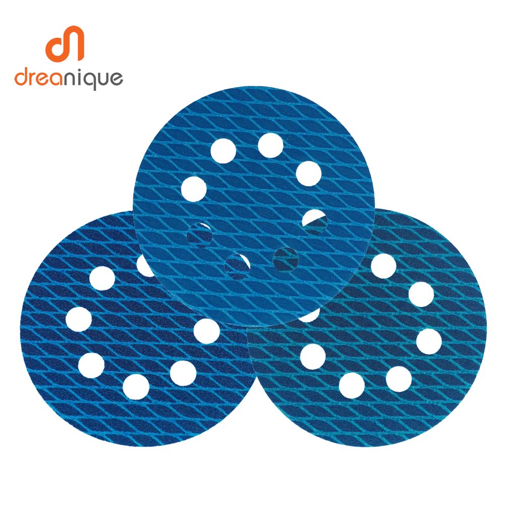 

Dreanique 20PC Hook and Loop Sanding Disc 125mm 8 Hole Premium Anti-Clogging Sandpaper Abrasive Tools Grit