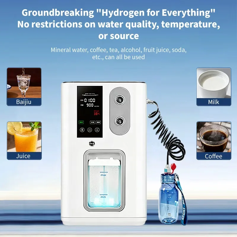 Hydrogen Inhaler 900ML Instant Hydrogen Dissolution Hydrogen Water Generator Home Care Oxyhydrogen Ho Mixed Breathing Machine