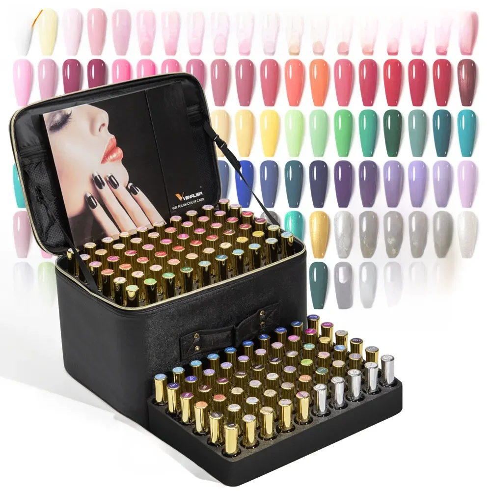 120 stücke * 12 ml Venalisa Gel Polnischen Set Vernish Farbe Gel Polnisch TPO KOSTENLOSE Farbe Für Nail art Design ganze Set Nagel Gel Emaille Kit
