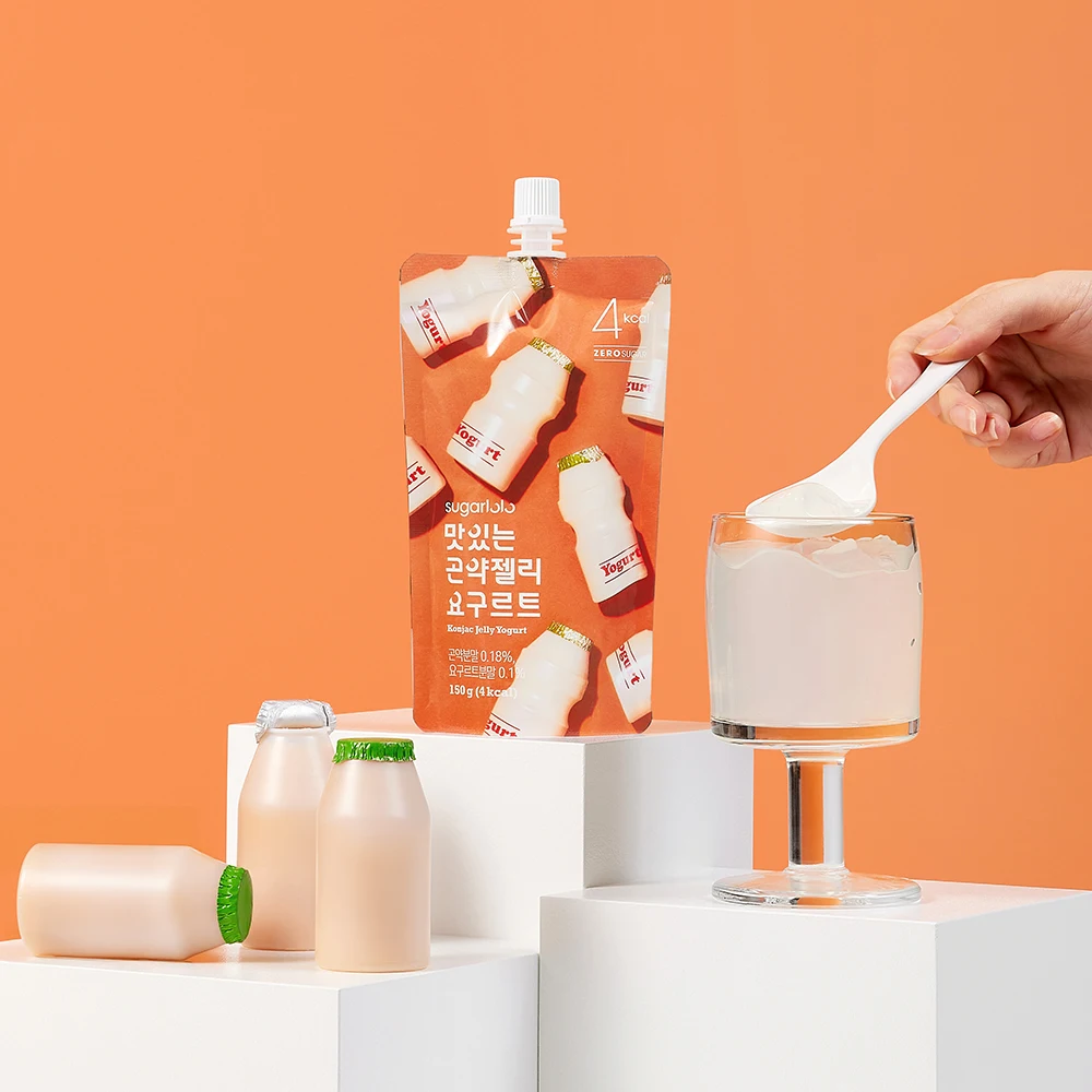 زبادي جيلي جونجاك منخفض السعرات الحرارية ، كمية السكر المدخول ، 10 عبوات