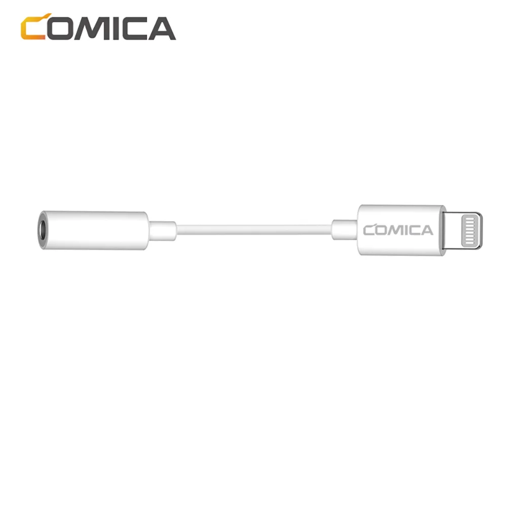 Comica CVM-SPX-MI Audio Cable Adapter 3.5mm TRRS TO Lightning Audio Cable Duplex Data Transmission Sound Cable For Microphone