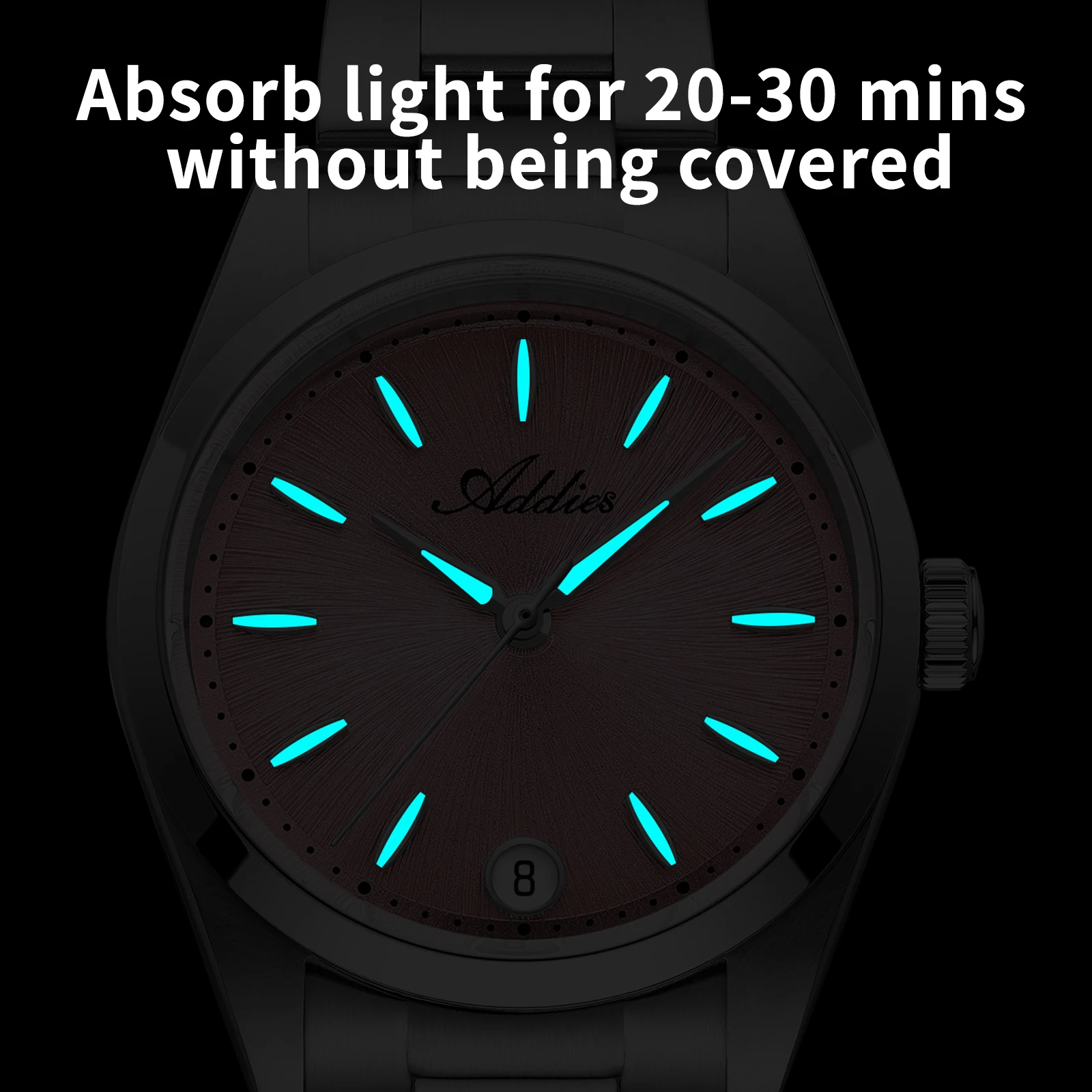 ADDIES 31mm Woman Wristwatch Sapphire Glass 316L Stainless Steel BGW9 Super Luminous 5Bar Waterproof Business Women Watches