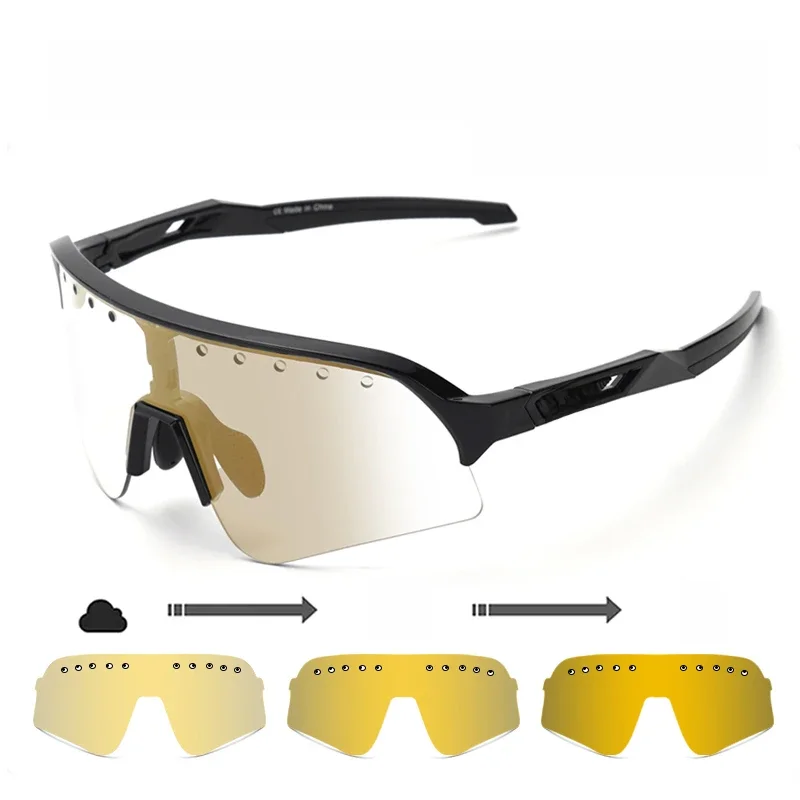 AliExpress Photochromic Cycling Sunglasses 2024 Bicycle Eyewear Men Women Sports Glasses Road Mountain Bike Fashion Outdoor Running Goggles