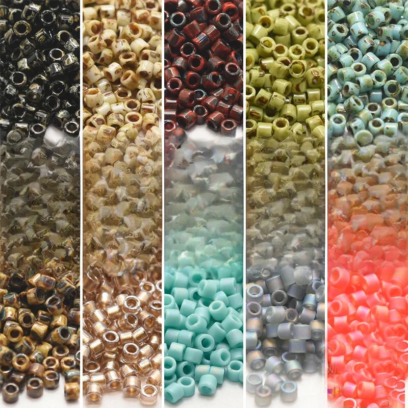 Miyuki importowane z japonii Lucky Delica koraliki 20 kolorów 2,2 mm Dbm matowe koraliki Picasso opakowanie 5G — zdjęcie 2