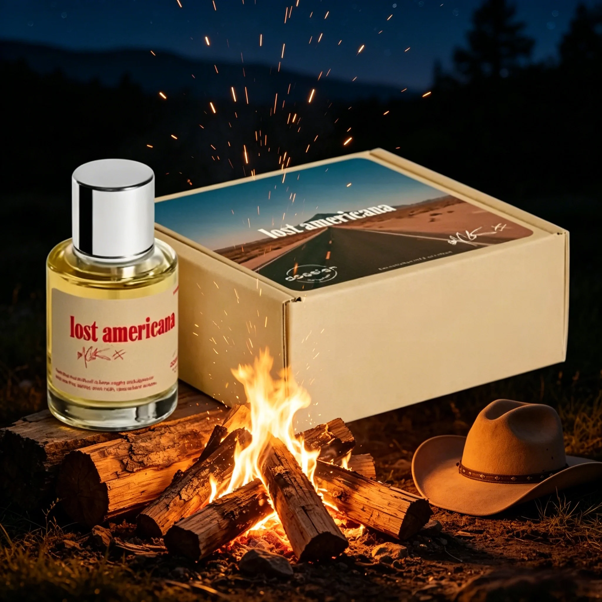 Dossier Lost Americana Unisex Eau de Parfum Fresh Warm Woody Citrus Scent Minimalist Clear Round Bottle Silver Cap Vintage Road Trip Packaging Long Lasting Casual Neutral Fragrance Premium Holiday Gift for Men and Women view 4