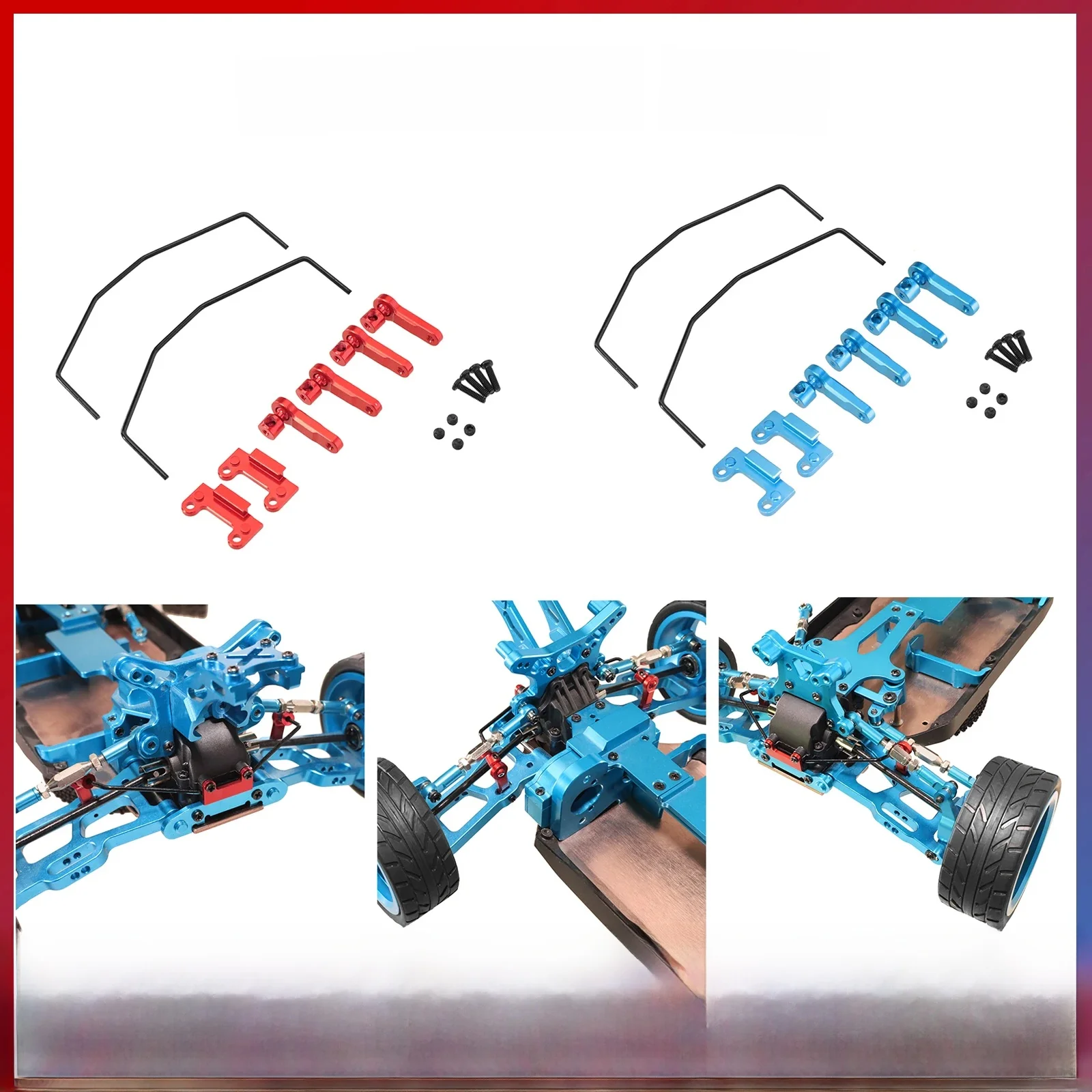Wltoys 144001 144010 124016 124018 124007 124017 124019   RC ferngesteuertes Auto Metall Upgrade Zubehör Stabilisator Set