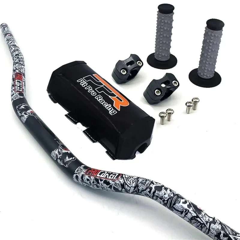 AliExpress 1-1/8" Handlebar With Bar Pads Pit Pro Racing Handle Grips For Kayo BSE CRF KLX Motorcycle Dirt Pit Bike Atv Quad