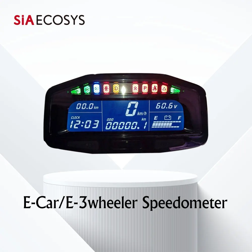 Electric Speedometer 48v - 96v for E-car Speedometer Hall Sensor Type X8-E display of car accessories