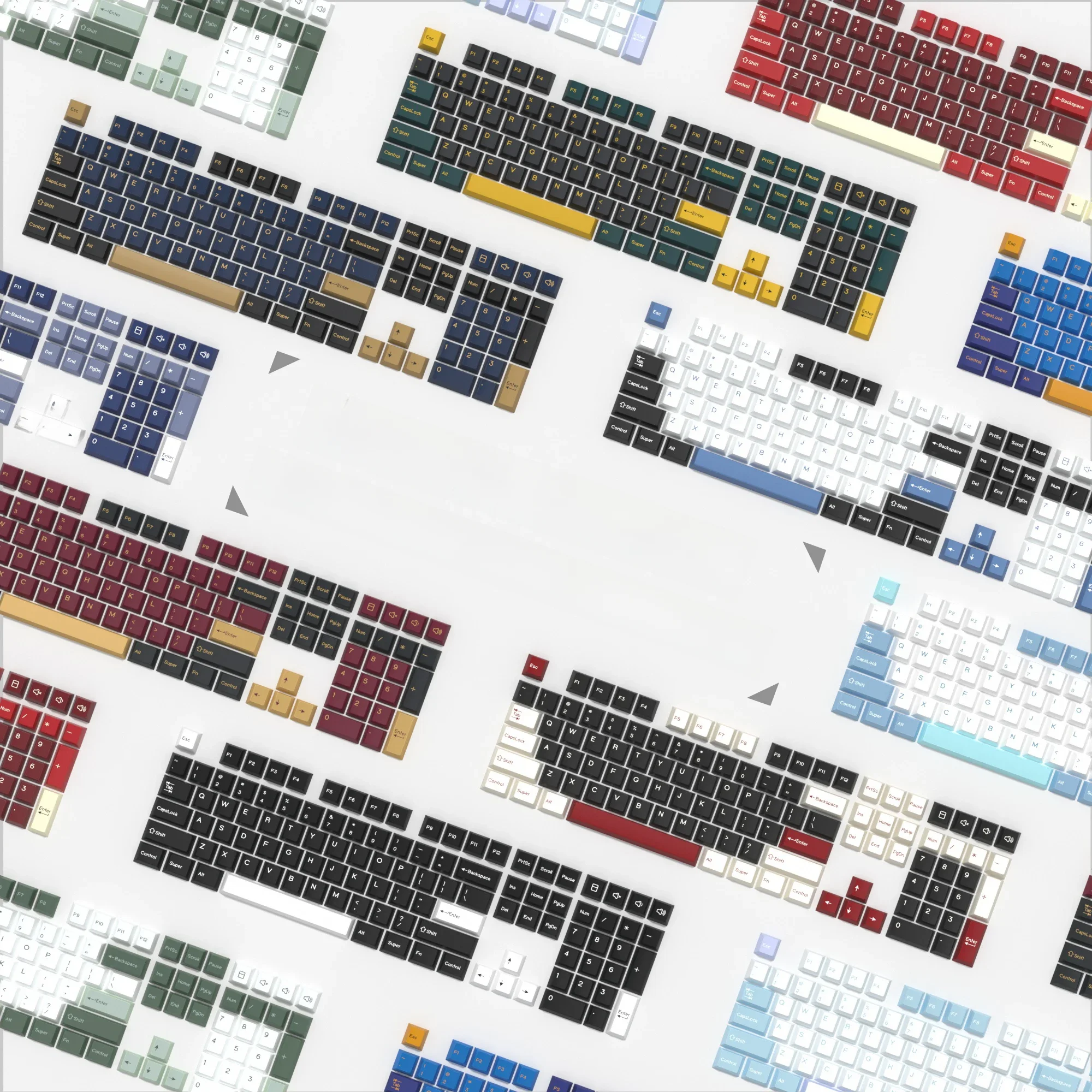 KBDiy GMK Keycap Double Shot GMK Olivia Shoko Jamon WOB Red Samurai Botanical PBT Keycaps Cherry Profile for Mechanical Keyboard Retro Aula F75 F87 Pro F99 Hi75 GMK67 GK61 Hi98 K86 60 60% Aigo A68  Ajazz AK820 Pro — zdjęcie produktu 7