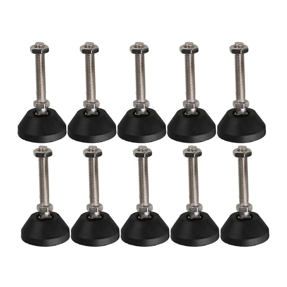 Regulowane meble Glide Leveling podkładka pod stopy Dia 40mm uniwersalny łącznik gwintowany M8 x 50mm w każdym opakowaniu 10 6 4 szt. — zdjęcie 2