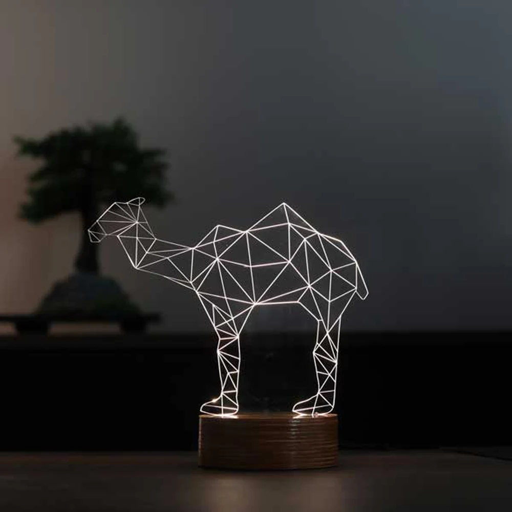 Chic Decorative LED Table Lamp featuring Exquisite Camel Figure - Perfect Gift