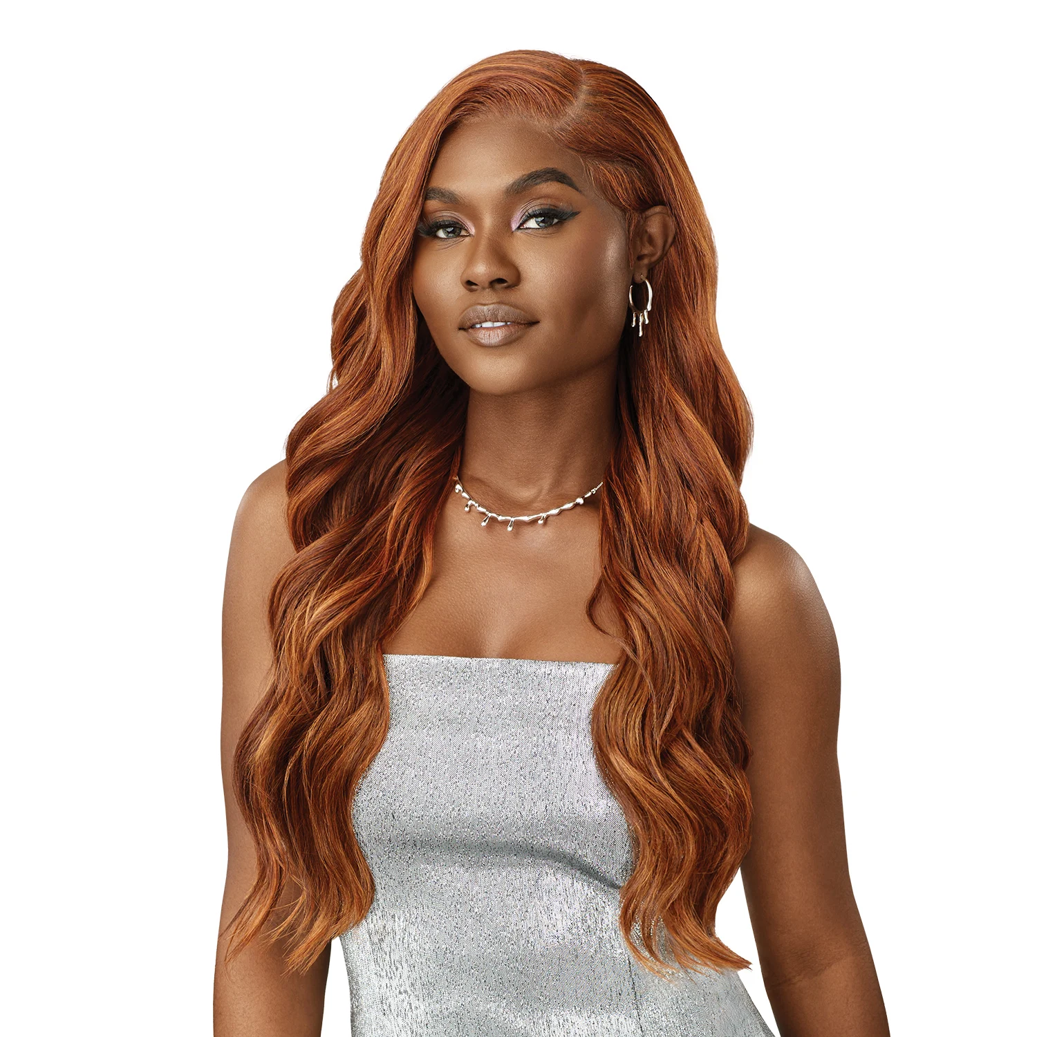 Outre HD Lace Front Wig Melted Hairline Glueless Swirlista Swirl 102 - C-Shape Deep Parking, Natural Wavy