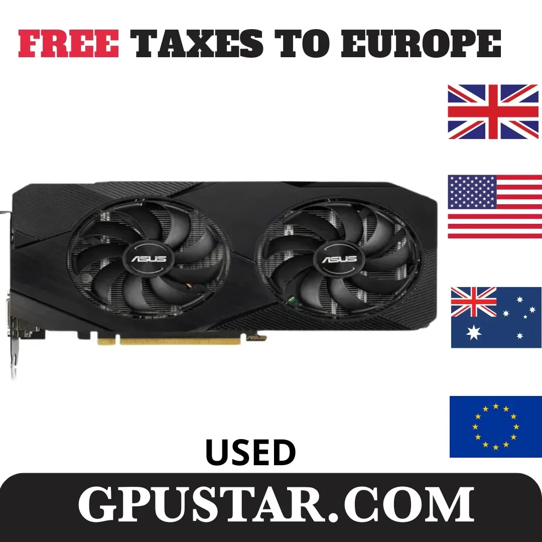 2024 używane ASUS RTX 2060 Super 6GB 8GB 12GB GDDR6 192bit karty graficzne GPU RTX2060