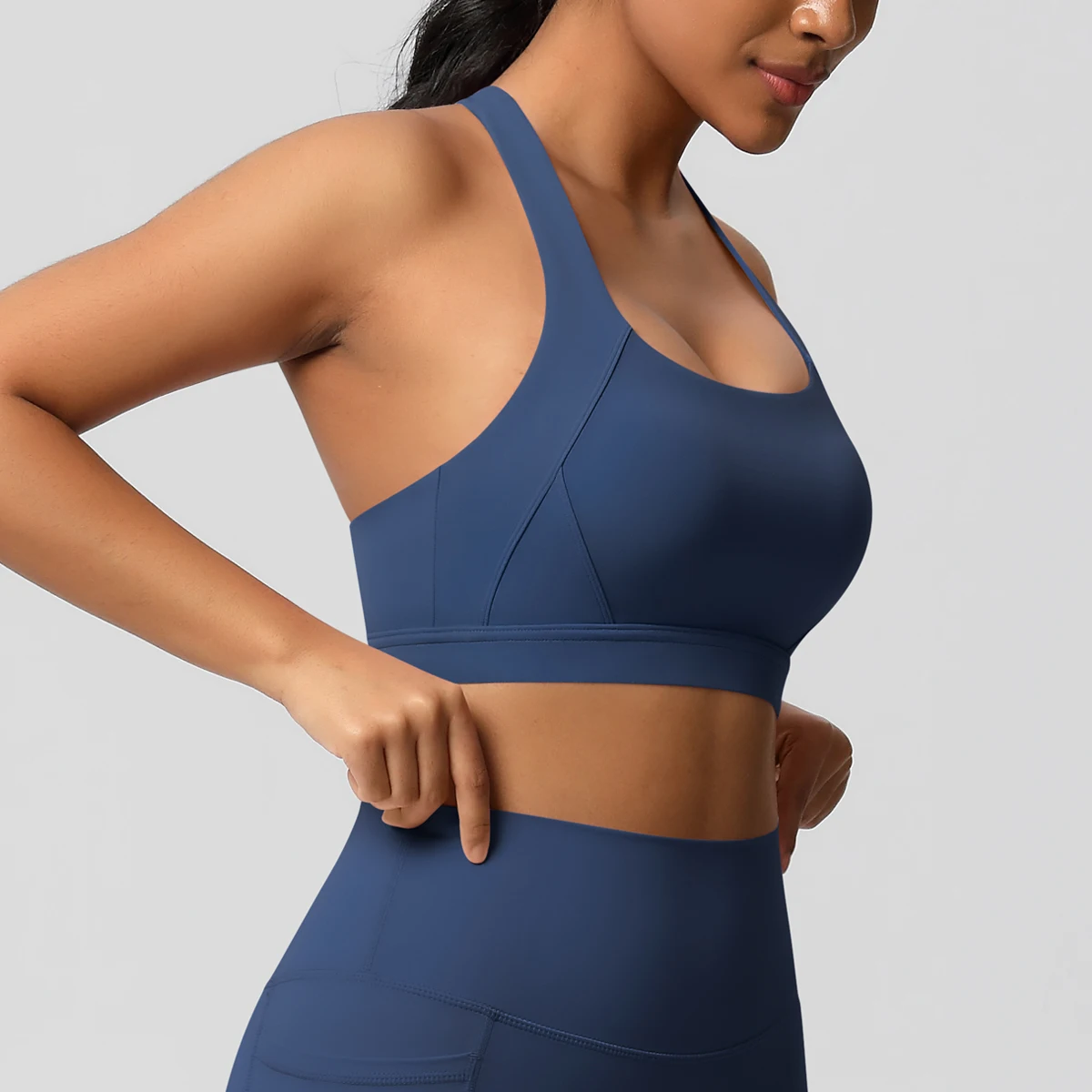 Sexy Yoga vest Gym Sports Yoga Underwear  Training Sleeveless Sport Gym Tops Women Fitness Crop Top Shockproof Sports Bras