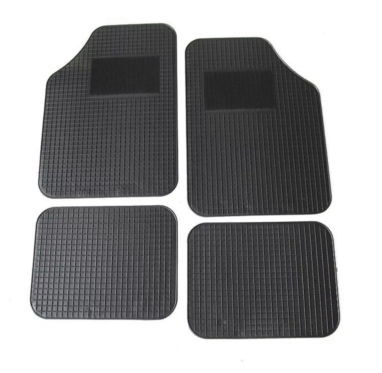 Set of 4 universal non-slip car washable rubber mats Rubber mats for universal vehicles