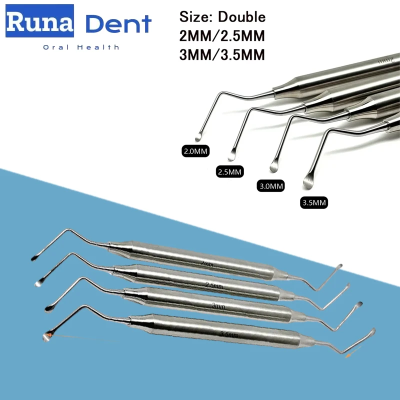 

1Pcs Dental Gracey Curette Periodontal Bone Curettes Perio Dental Tooth Cleaning Scaler Stainless Steel Autoclavable Tool