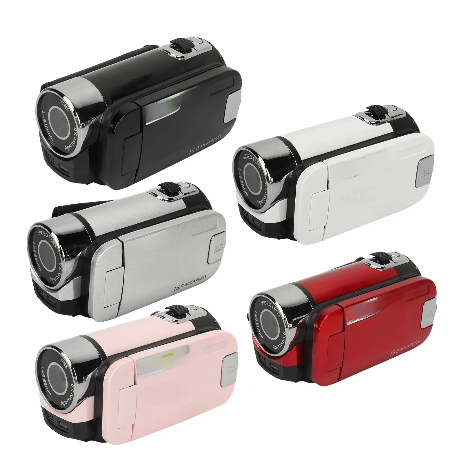 Kamera cyfrowa 1080P HD 16MP 2,4-calowa kamera z obrotowym ekranem 16-krotny zoom HD Rejestrator przeciwwstrząsowy ze światłem wypełniającym — 2