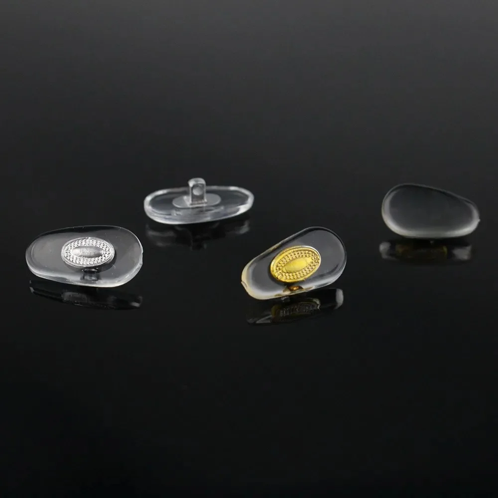 100 sztuk okularów PVC Noski z metalowym rdzeniem w kolorze złotym i srebrnym Akcesoria do okularów 11 mm 12 mm 13 mm 14 mm Do opcji — zdjęcie 2
