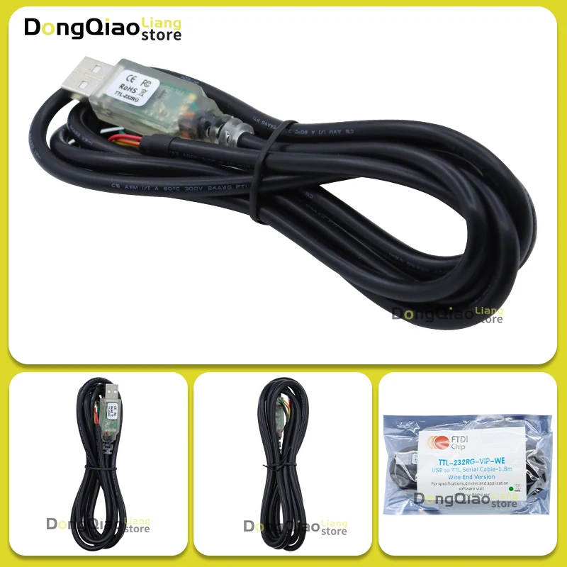 Genuine, officially imported from FTDI: TTL-232RG-VIP-WE UART signal level reference voltage input
