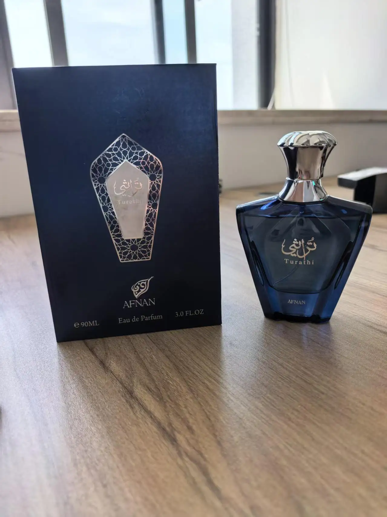 

Afnan Turathi Blue by Afnan Eau De Parfum Spray 3 oz / e 90 ml Birthday gifts and date essentials