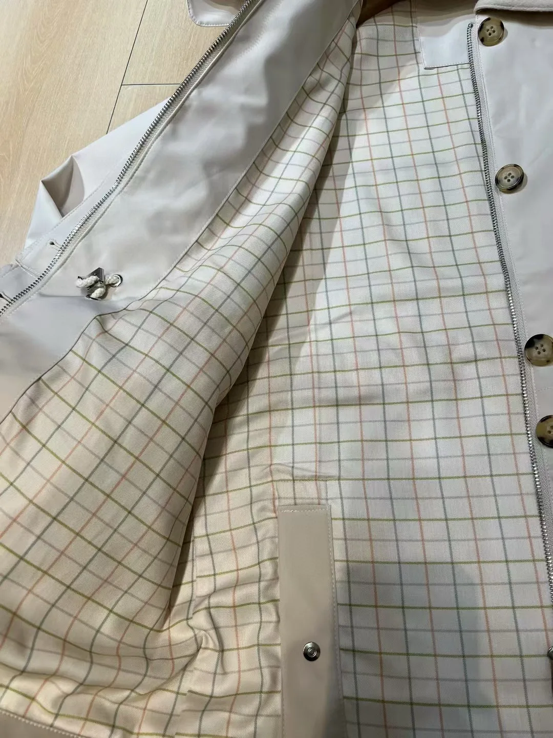 Winter-autumn luxurious solid color women's hooded jacket windbreaker