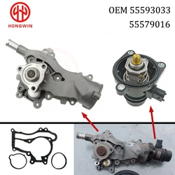 Pompa wodna z silnikiem i termostat układu chłodzenia 55579016 55593033 55561629 dla Vauxhall Opel Adam Corsa D E Astra J Chevrolet Cruze Aveo