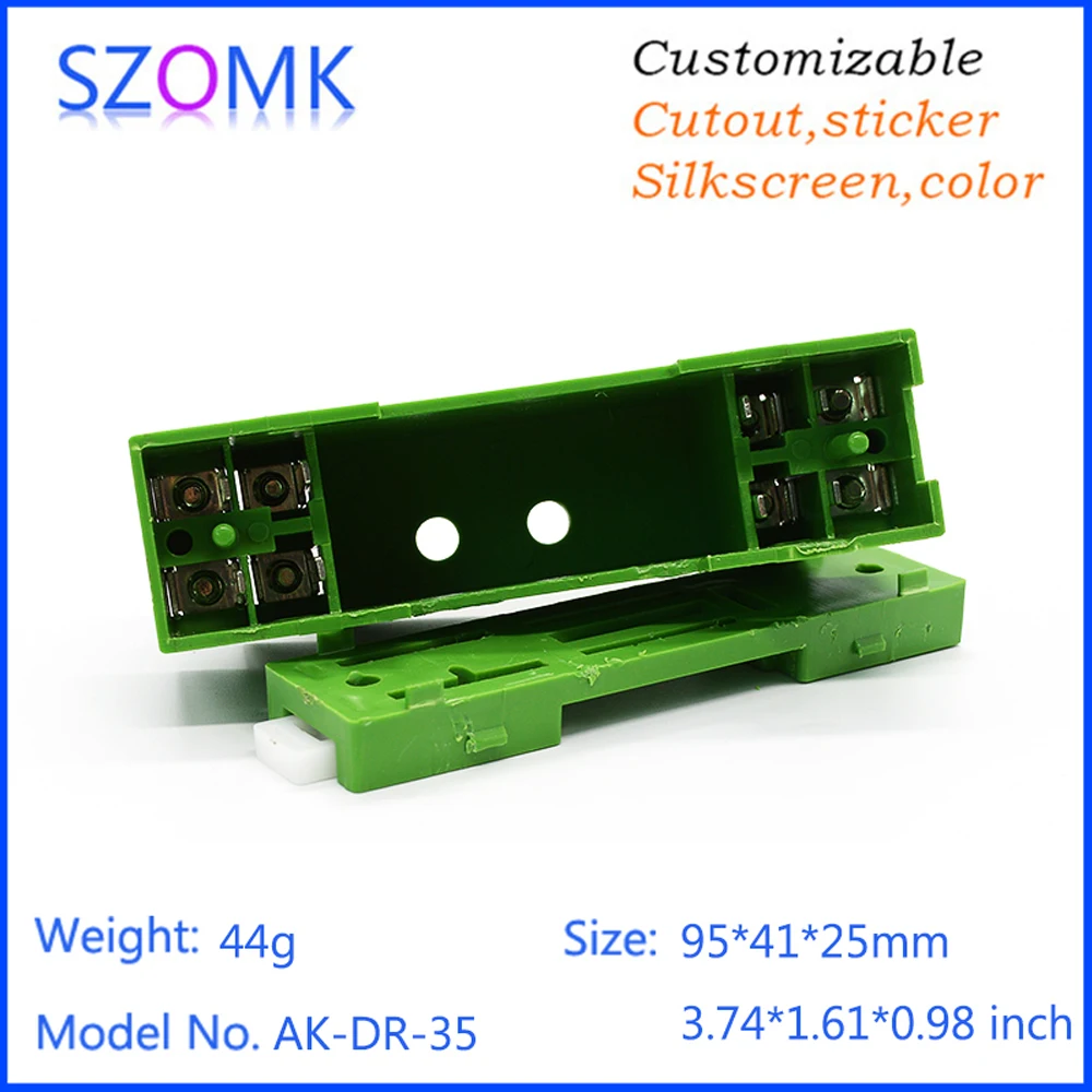 Electrical cable box for pcb din rail housing