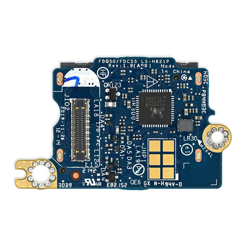 Original For Dell XPS 15 9500 Precision 5550 SD Card Reader IO Circuit Board H2HGT 0H2HGT LS-H821P