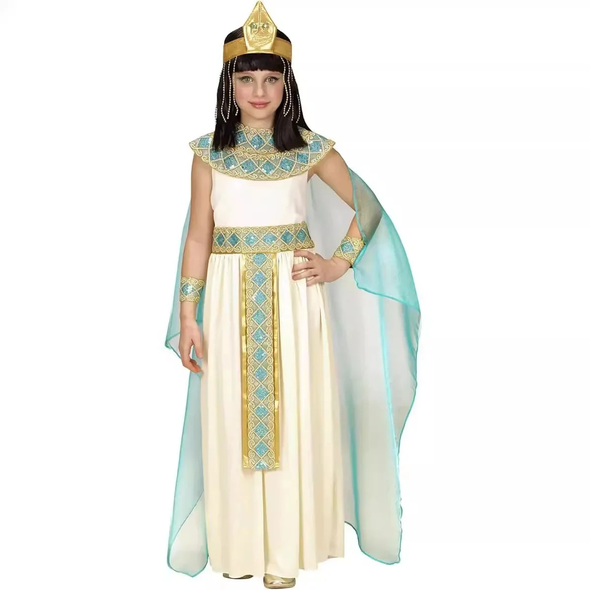 Costume de cléopâtre pour enfants, Costume égyptien pour filles, robe égyptienne pour enfants