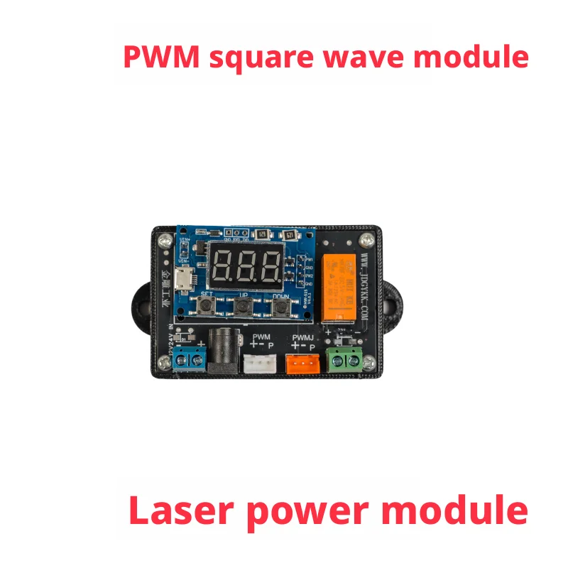 Laser PWM Duty Cycle Square Wave Module Controlled Electronic Component for Precision Automation