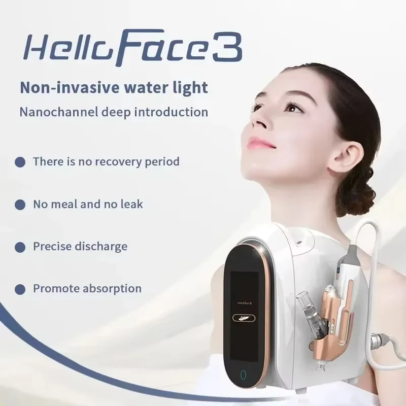 

2025 Newest Hello Face 3 High Pressure Airflow Facial Care Maintenance and Hydrating Equipment.