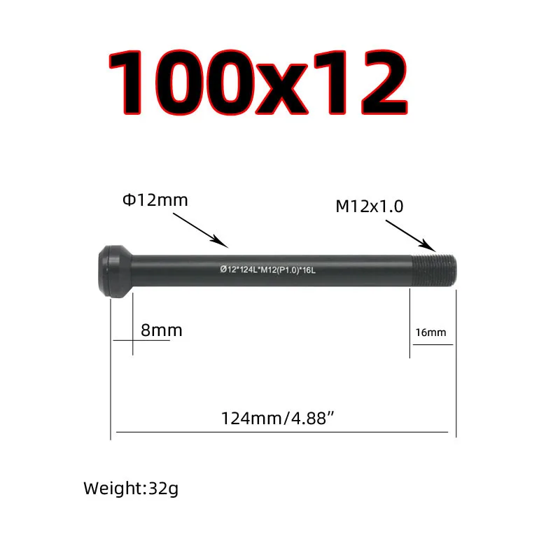 Road Mountain Bike Thru-axle Fits Cannondale Lightning 100 142 148x12 M12xP1.0 Bicycle Thru Axle Lever