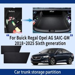 For Buick Regal Opel AG SAIC-GM 2018~2025 MK6 Car Trunk Storage Partition Multi-function Storage Box Auto Interior Accessories