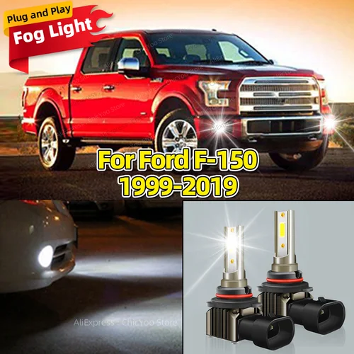 2 uds bombillas LED de luz antiniebla delantera para coche 9045 9145 H10 accesorios para Ford F-150 F150 1999 2000 2001 2002 2003 2004 2005-2019