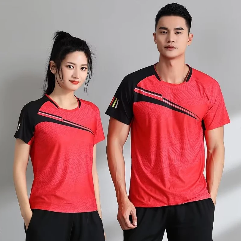 Männer/Frauen Tischtennis Ping Pong Badminton T-Shirt Training Übung Sport Kleidung Atmungsaktiv Quick-dry Stoff Hohe Qualität