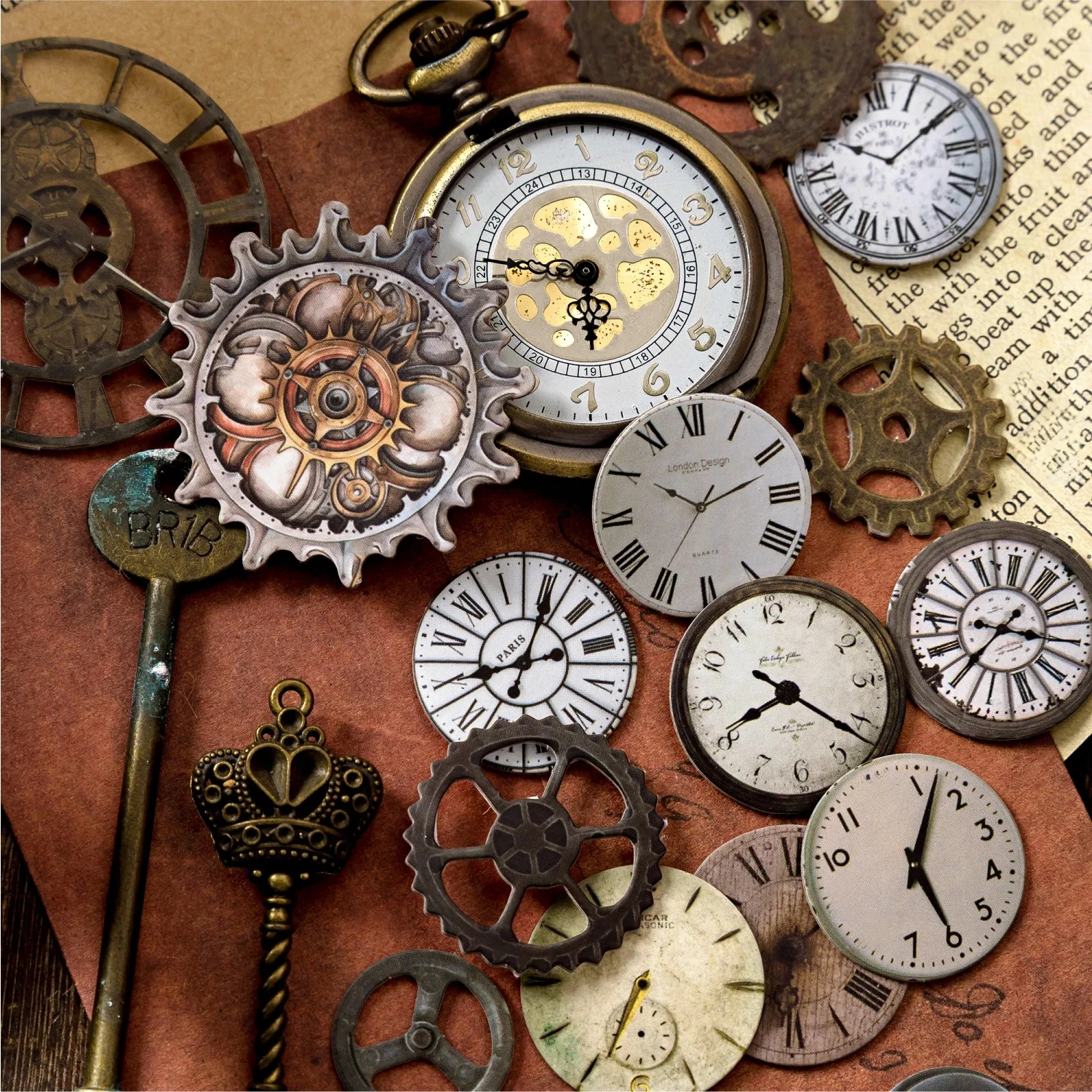 Autocollants 3D stéréoscopiques découpés, 2 pièces, thème musée en Bronze, matériel décoratif de Scrapbooking fait à la main, fournitures artisanales pour Album journal intime