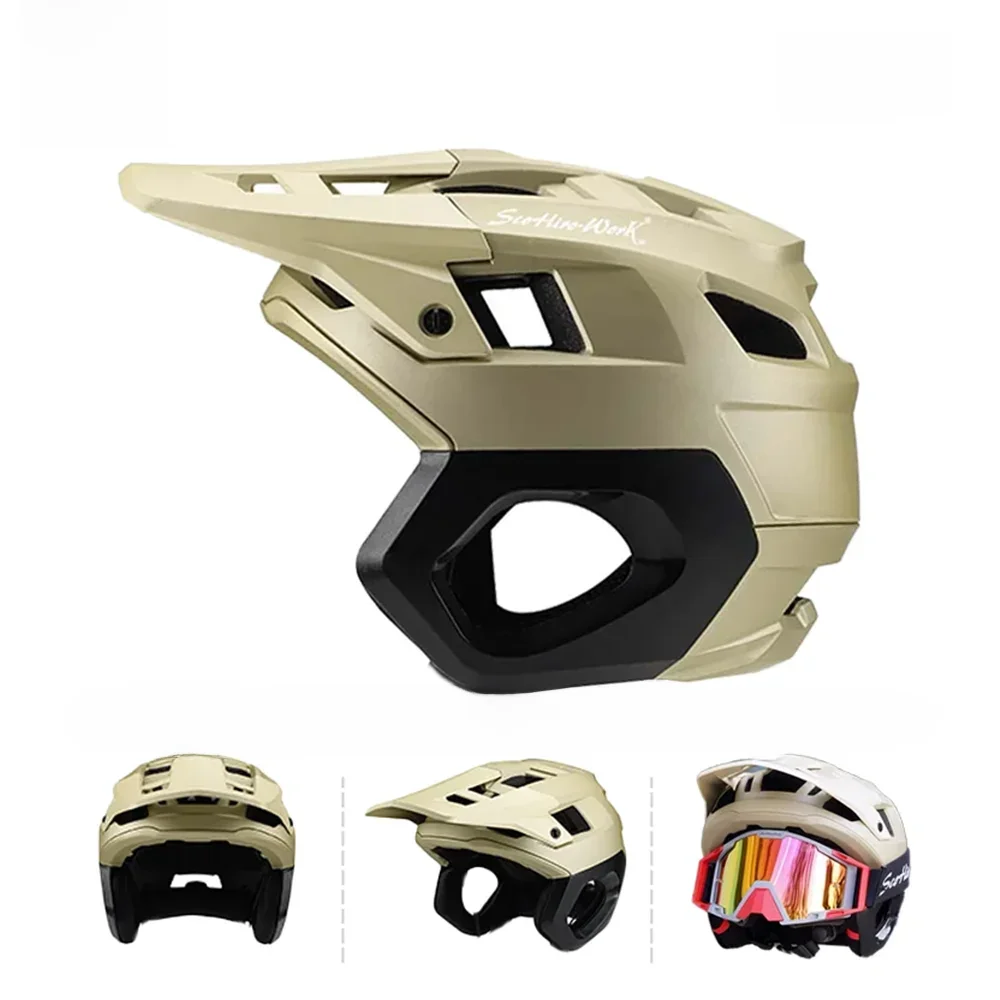 AliExpress SCOHIRO-WORK Ultralight Mountain Bike Helmet 3/4 Half Face MTB Cross Country Downhill Helmet Cycling Race Outdoor