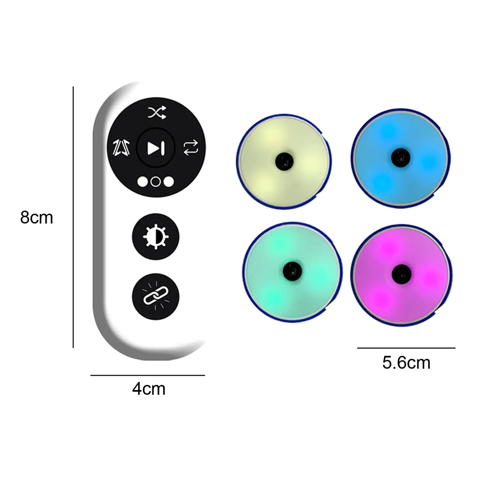 6 Stuks Blazepod Reactie Training Lichten Snelheid Agility Reactie Apparatuur Draagbare Basketbal Hekwerk Boksen Reageren Agile Fitlight - afbeelding 1